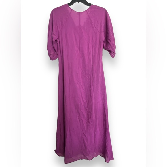 Johnny Was CALME Buttoned Raglan Slip Dress 'Ultra Violet'  NEW - Picture 8 of 10